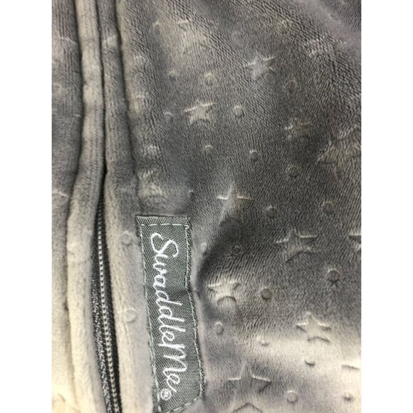 Swaddle Me Newborn Grey Star Velour - Picture 2 of 4